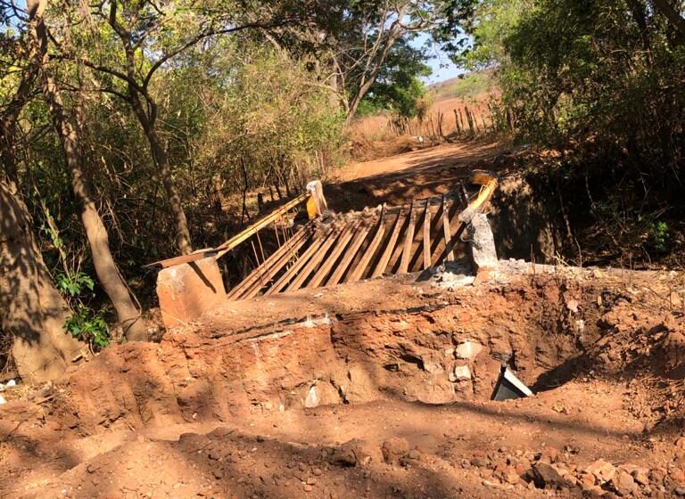  Começa Obras da Ponte que liga Sitio Baraunas a Brejo Santo