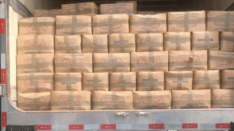  Caminhão com 20 toneladas de queijo sem nota fiscal é apreendido pela Sefaz
