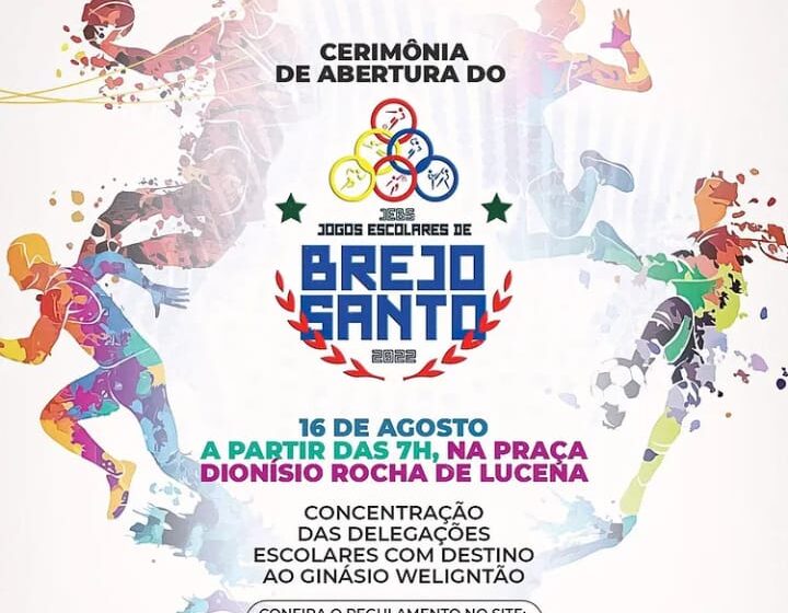  Abertura dos Jogos Escolares em Brejo Santo – Ceará.
