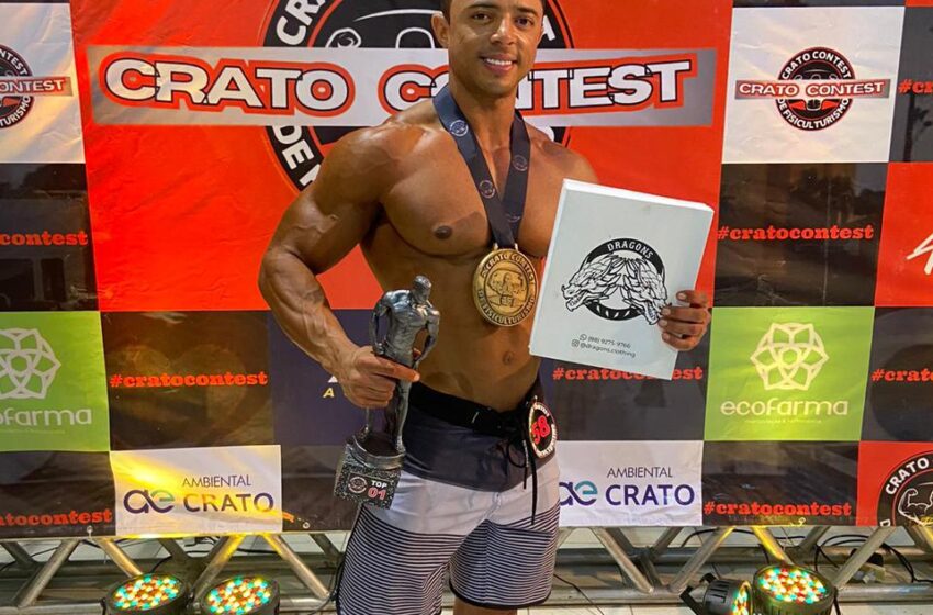 Crato: Policial Militar é campeão no Crato Contest de fisiculturismo.