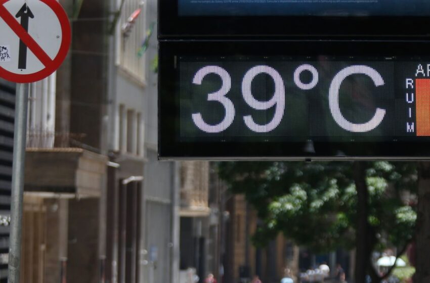  Inmet alerta para onda de calor em cinco estados.