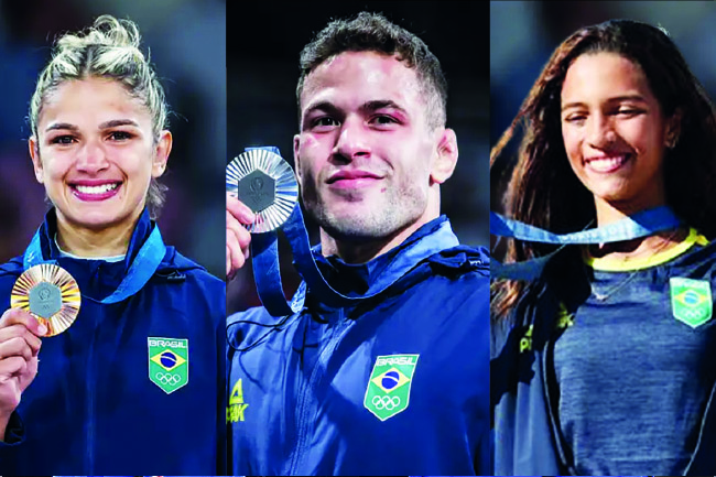 Domingo emocionante: 3 medalhas em 21 minutos para esporte brasileiro em Paris.