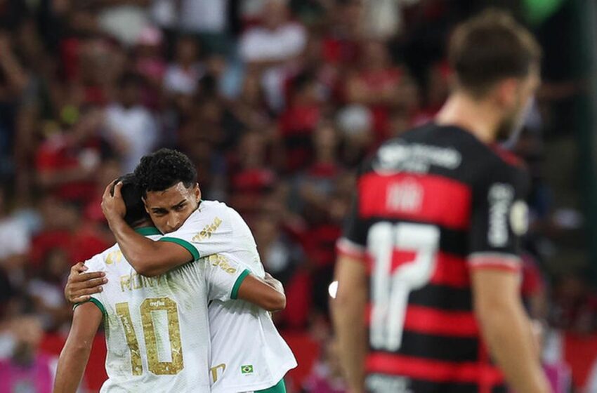  Palmeiras é salvo por joia de 18 anos e arranca empate com o Flamengo no Brasileirão.
