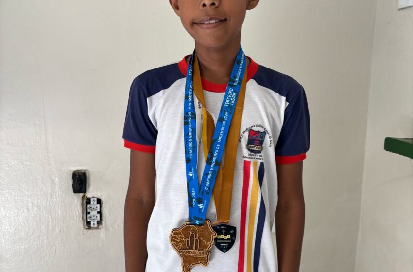  Aluno de Brejo Santo conquista medalha nacional na OBMEP e bolsa de pesquisa científica