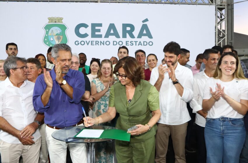  GOVERNADOR INAUGURA ILPI E CEI EM BREJO SANTO E ASSINA ORDEM DE SERVIÇO PARA A CE-496