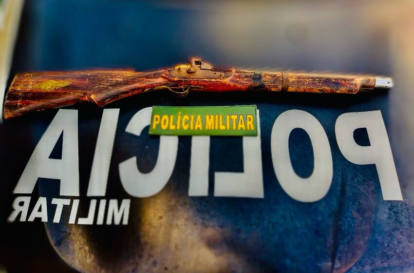  Barro: PM efetua prisão por porte ilegal por arma de fogo e ameaça.