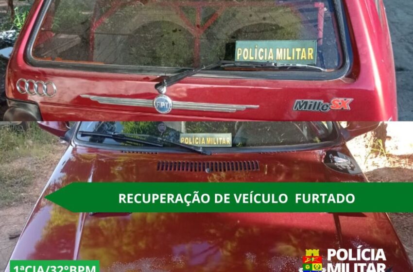  Policia Militar recupera veículo roubado em menos de 24 horas.