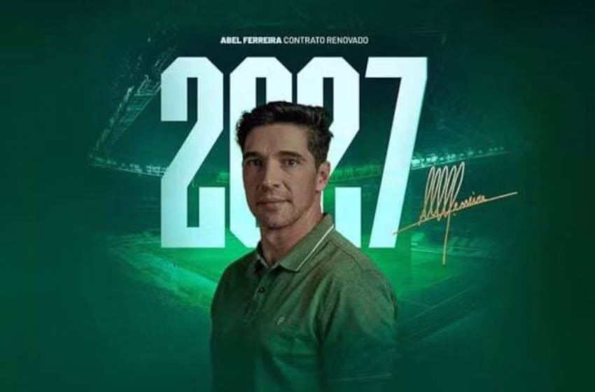  Palmeiras renova com Abel Ferreira