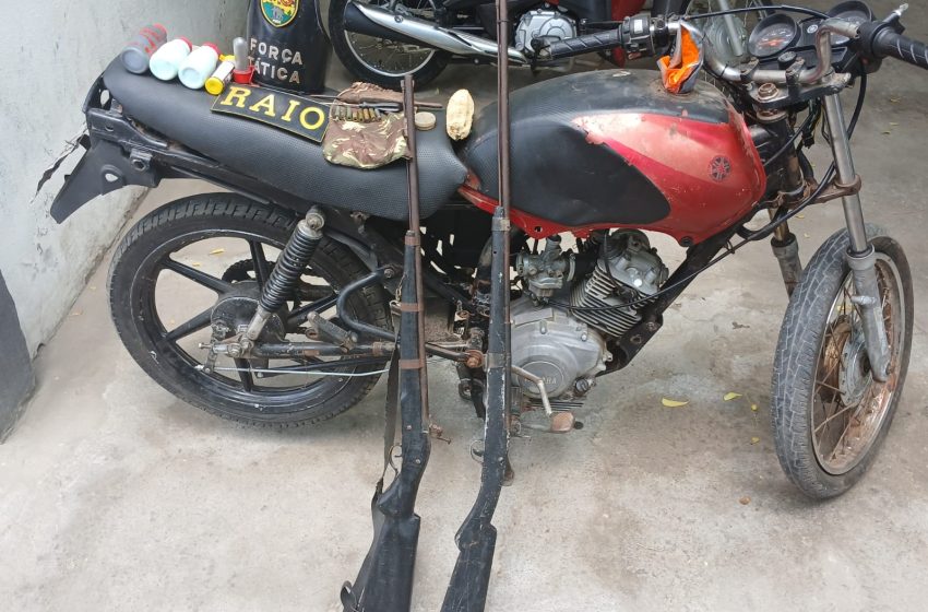  Brejo Santo: Apreensão de armas e moto adulterada.