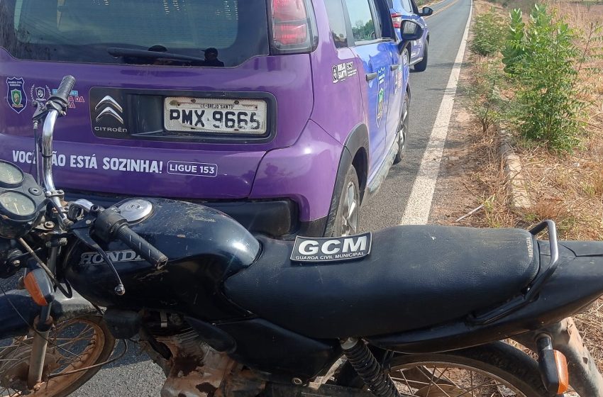  Brejo Santo: Guarda Municipal recupera motocicleta furtada.