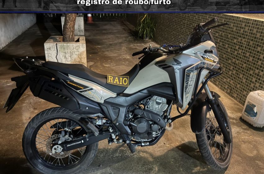  Brejo Santo: Equipe RAIO recupera moto roubada e prende condutor.